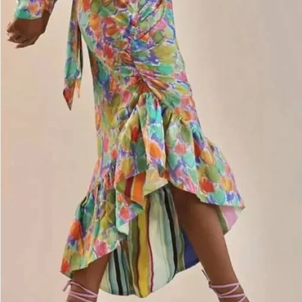 Tracy Reese Hope for Flowers floral skirt szS